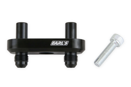 Fitting - Transmission Cooler - Straight - 6 AN Male - Aluminum - Black Anodized - 6L80 / 6L90 / 8L90E Transmissions - Kit