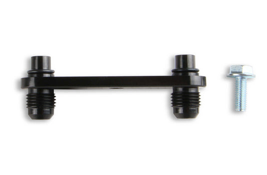 Fitting - Transmission Cooler - Straight - 6 AN Male - Aluminum - Black Anodized - 6L80 / 6L90 Transmissions - Kit