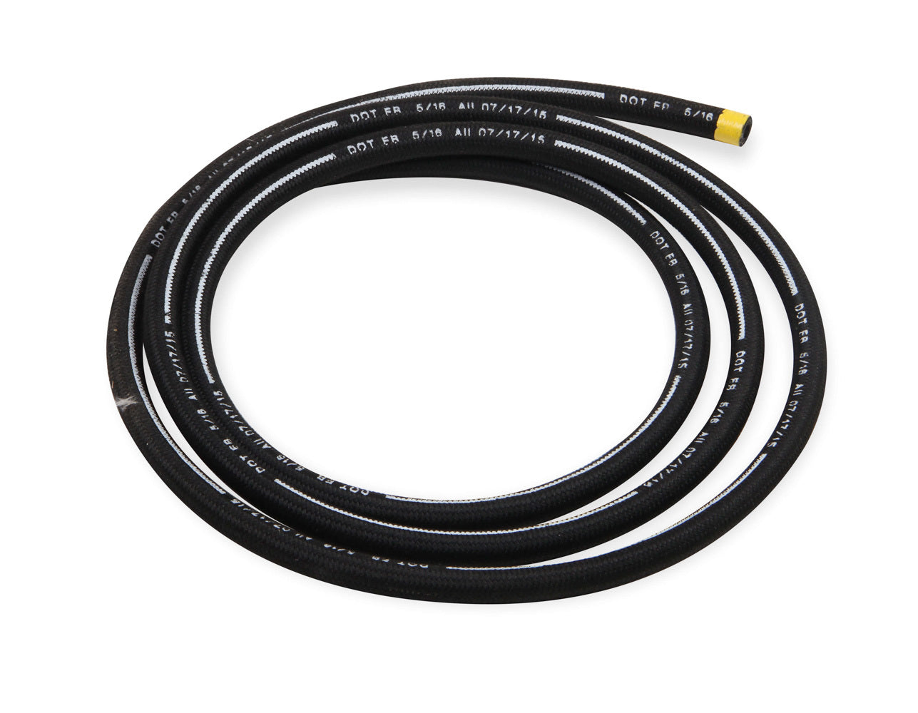 Hose - 6 AN - 10 ft - Braided Nylon / Rubber - Black - Each