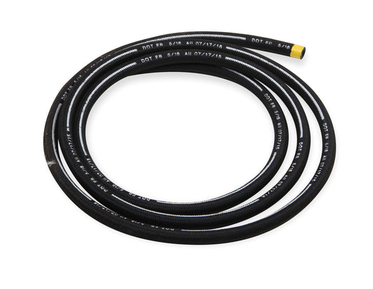 Hose - 6 AN - 10 ft - Braided Nylon / Rubber - Black - Each