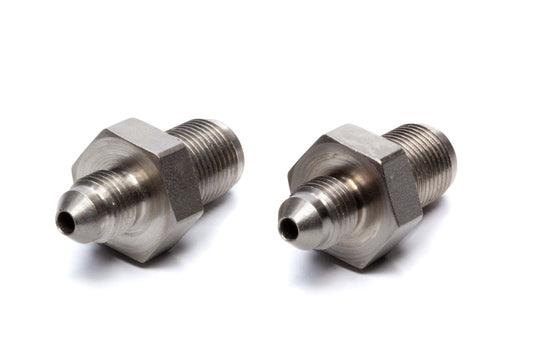 Fitting - Adapter - Straight - 3 AN Male to 12 mm x 1.00 Male Inverted Flare / Bubble Flare - Steel - Nickel Plated - Pair