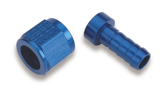 Fitting - Hose End - Auto-Mate - Straight - 10 AN Hose Barb to 10 AN Female - Aluminum - Blue Anodized - Each