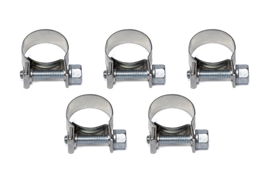 Hose Clamp - Vapor Guard - Worm Gear - 3/8 in - Stainless - Natural - Set of 5