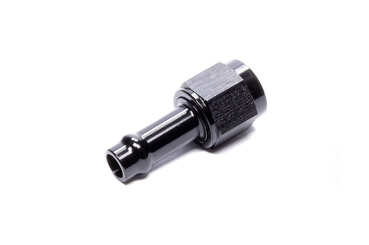 Fitting - Vapor Guard - Adapter - Straight - 6 AN Female to 3/8 in Hose Barb - Aluminum - Black Anodized - Each