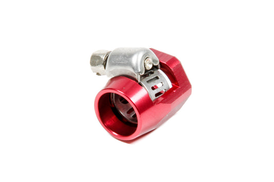 Hose Clamp - Worm Gear - Econ-O-Fit - 6 AN Hose - Hex - Aluminum - Red Anodized - Each