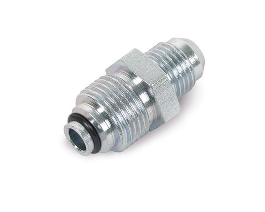 Fitting - Adapter - Straight - 6 AN Male to 18 mm x 1.50 Thread O-Ring - Steel - Zinc Oxide - Each