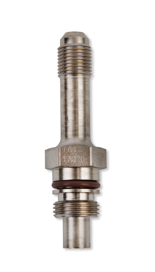 Fitting - Adapter - Straight - 6 AN Male to 16 mm x 1.50 Male O-Ring - Steel - Nickel Plated - Power Steering Systems - Each