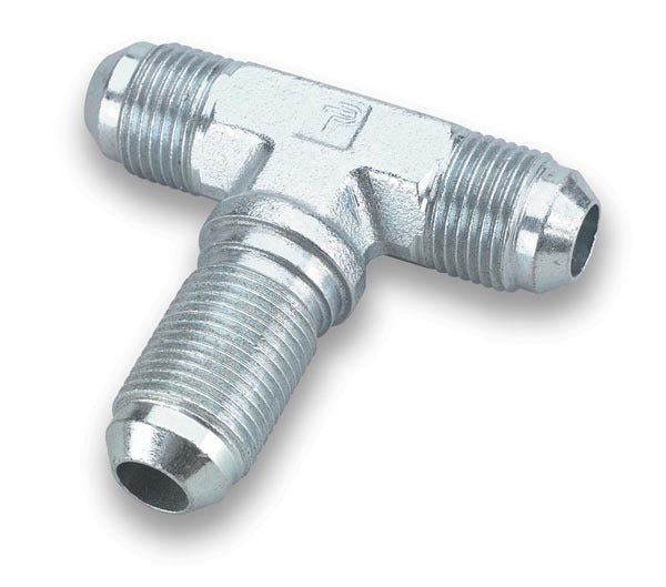 Fitting - Bulkhead Tee - 3 AN Male x 3 AN Male x 3 AN Male Bulkhead - Steel - Natural - Each