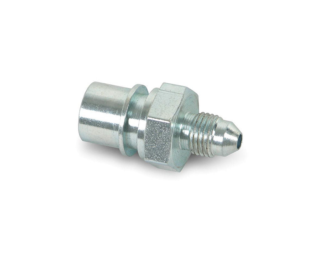 Fitting - Adapter - Straight - 3/8-24 in Inverted Flare Female to 3 AN Male - Steel - Natural - 3/16 in Hardline - Each
