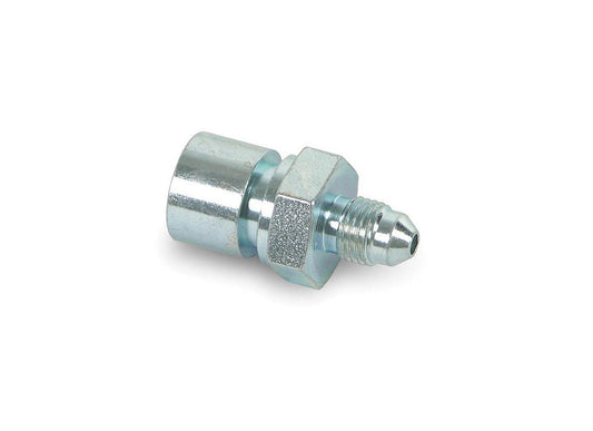 Fitting - Adapter - Straight - 7/16-24 in Inverted Flare Female to 3 AN Male - Steel - Natural - 1/4 in Hardline - Each