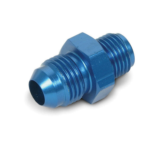 Fitting - Adapter - Straight - 6 AN Male to 1/2-20 in Inverted Flare Male - Aluminum - Blue Anodized - Hardline - Each