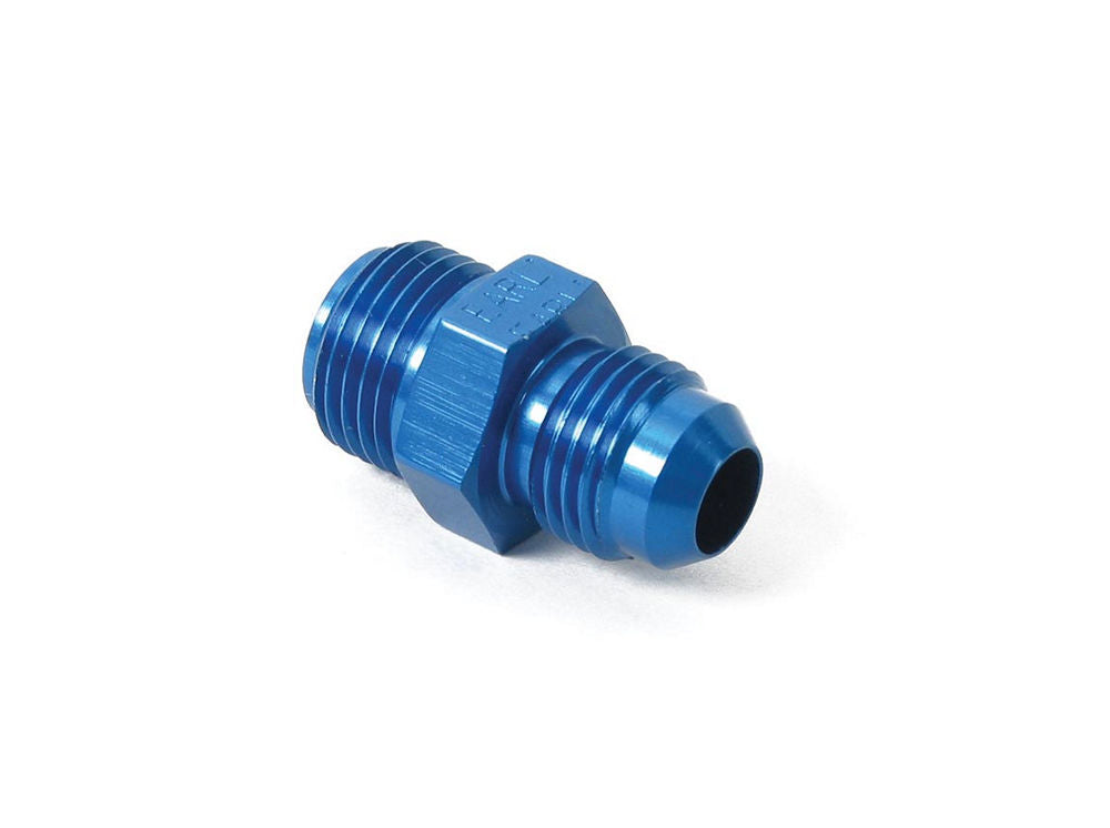 Fitting - Adapter - Straight - 5/8-18 in Male to 6 AN Male - Aluminum - Blue Anodized - Each