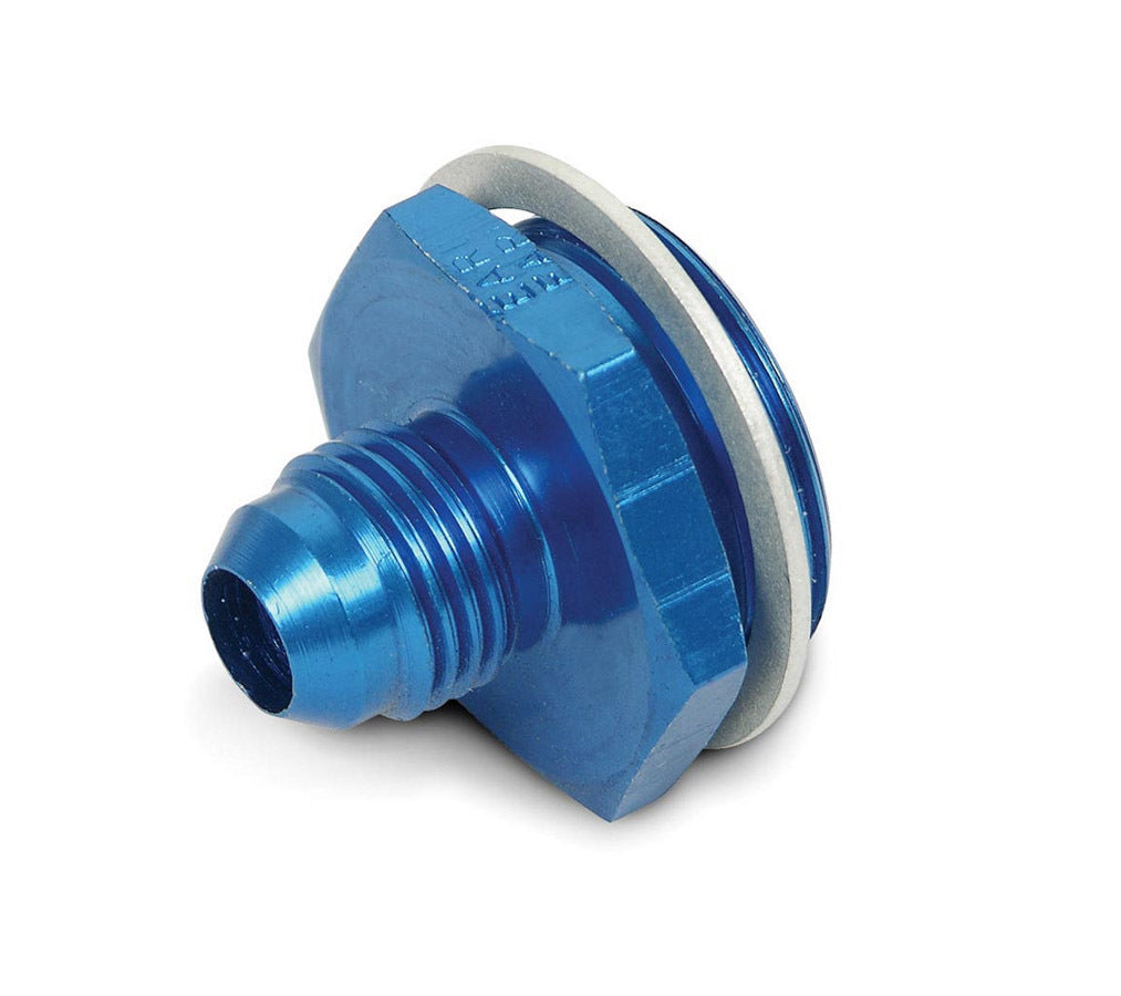 Fitting - Adapter - Straight - 6 AN Male to 1-20 in Male - Aluminum - Blue Anodized - Each