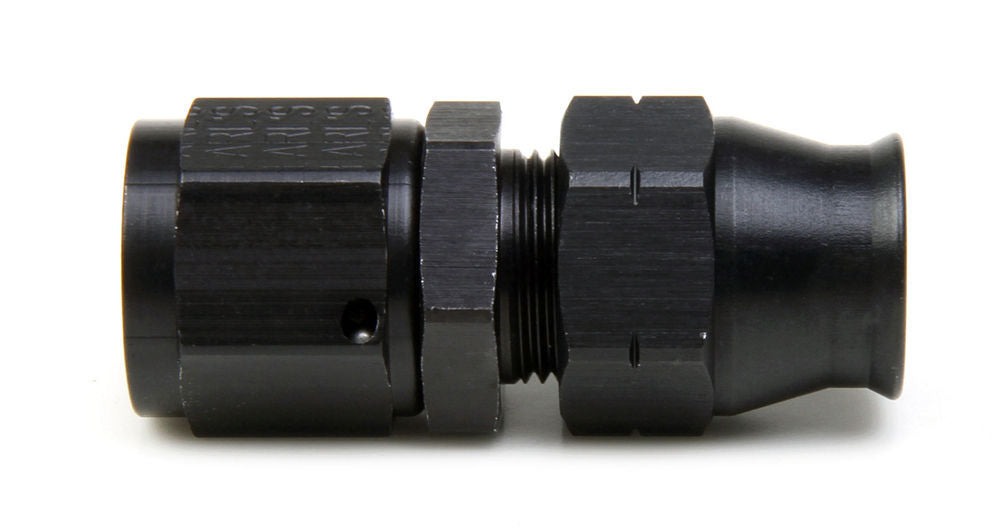 Fitting - Tube End - Straight - 8 AN Male to 1/2 in Tubing - Aluminum - Black Anodized - Each