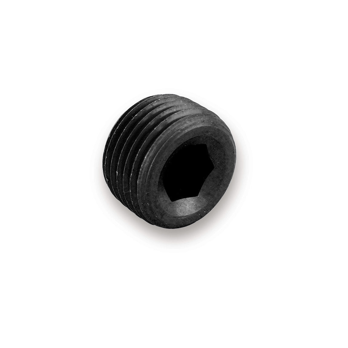 Fitting - Plug - 3/8 in NPT - Allen Head - Aluminum - Black Anodized - Pair