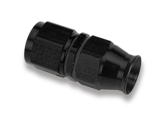 Fitting - Hose End - Speed Seal - Straight - 6 AN Hose to 6 AN Female - Aluminum - Black Anodized - Each