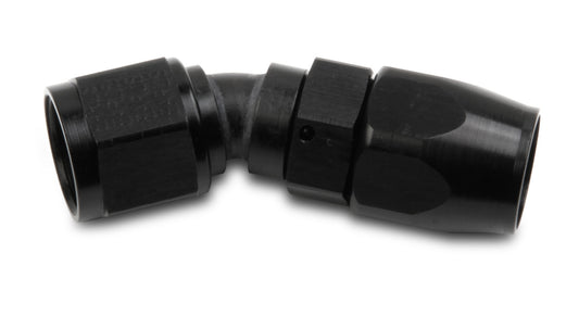 Fitting - Hose End - Ano-Tuff - Swivel-Seal - 30 Degree - 6 AN Hose to 6 AN Female Swivel - Aluminum - Black Anodized - Each