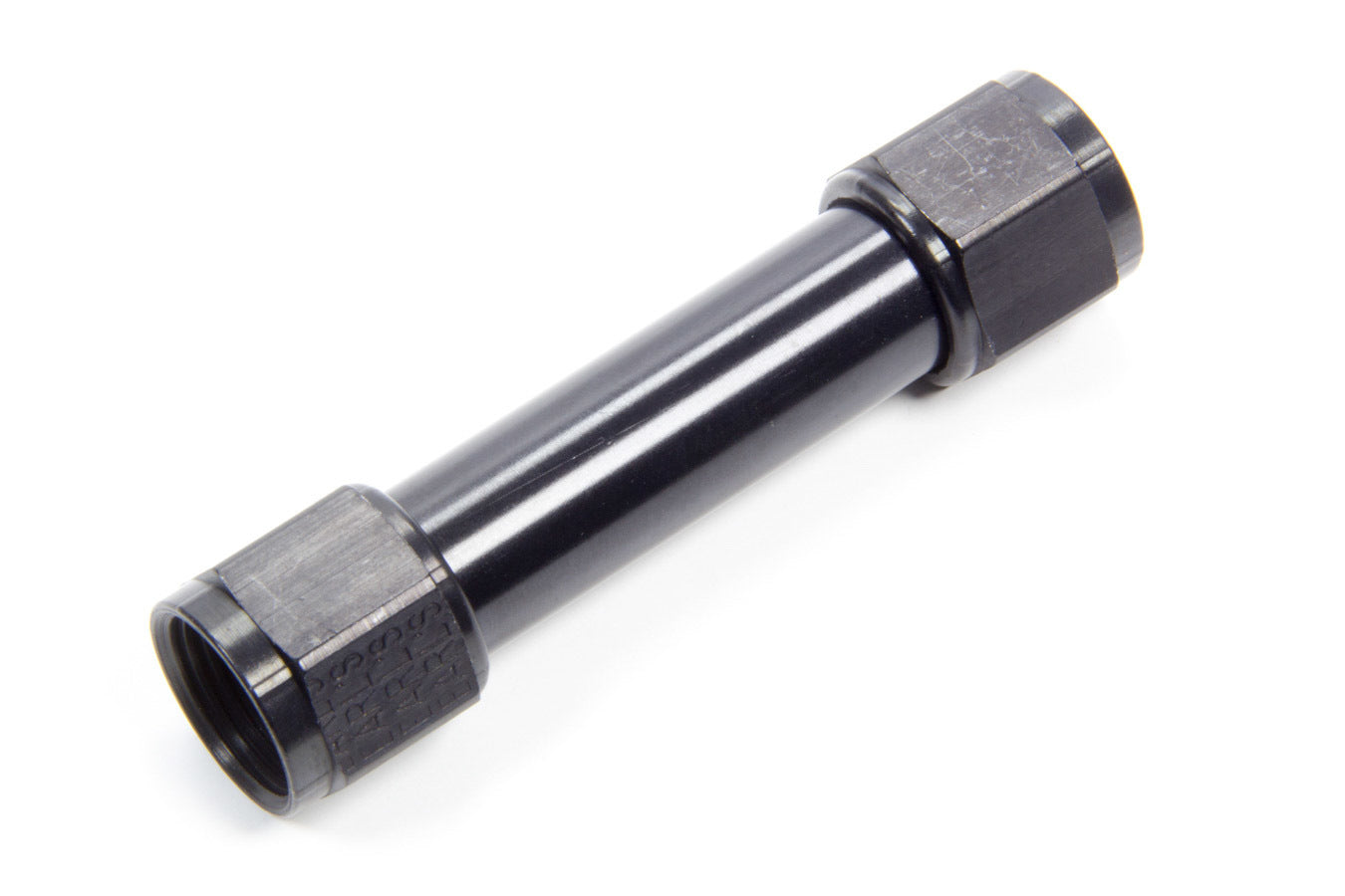Fitting - Adapter - Straight - 8 AN Female to 8 AN Female - Aluminum - Black Anodized - Each