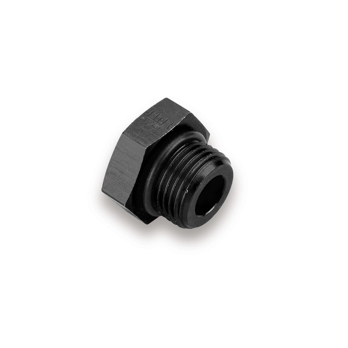 Fitting - Plug - 8 AN - O-Ring - Hex Head - Aluminum - Black Anodized - Each
