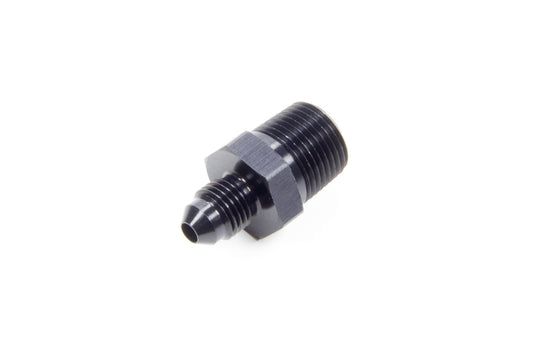 Fitting - Adapter - Straight - 4 AN Male to 3/8 in NPT Male - Aluminum - Black Anodized - Each