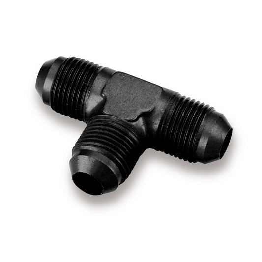 Fitting - Adapter Tee - 6 AN Male x 6 AN Male x 6 AN Male - Aluminum - Black Anodized - Each
