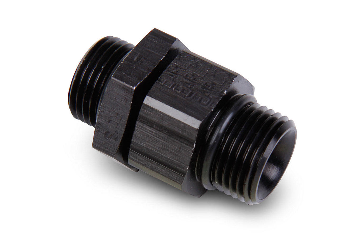 Fitting - Adapter - Straight - 8 AN Male Swivel to 8 AN Male - Aluminum - Black Anodized - Each