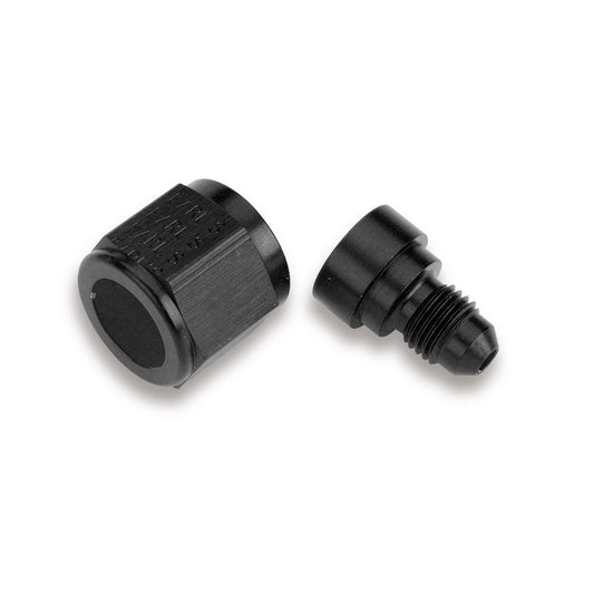 Fitting - Adapter - Straight - 10 AN Female to 8 AN Male - Aluminum - Black Anodized - Each
