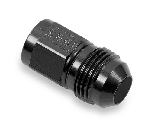 Fitting - Adapter - Straight - 3 AN Female to 4 AN Male Swivel - Aluminum - Black Anodized - Each