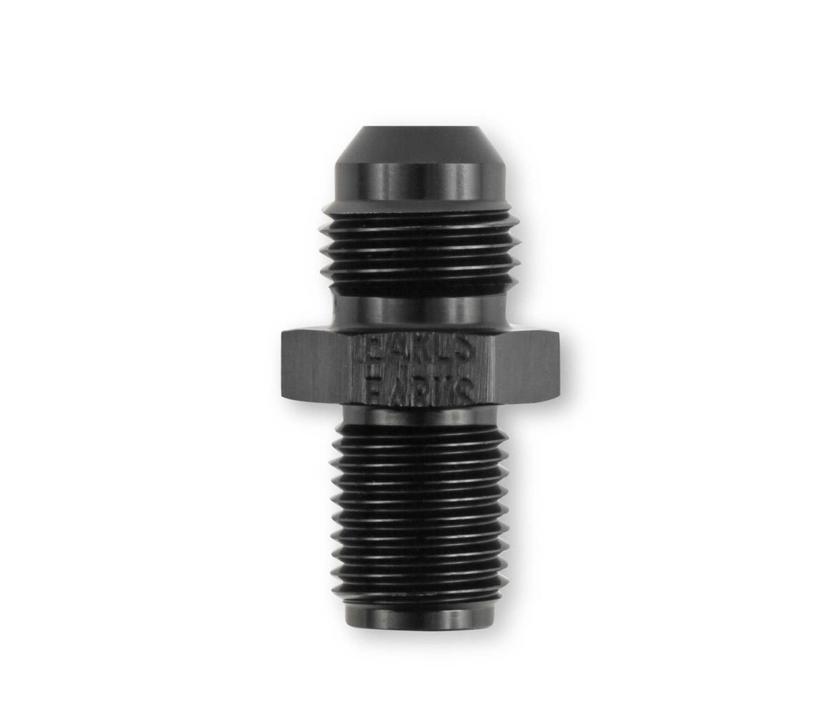 Fitting - Adapter - Straight - 6 AN Male to 1/2-20 in Inverted Flare - Aluminum - Black Anodized - Each