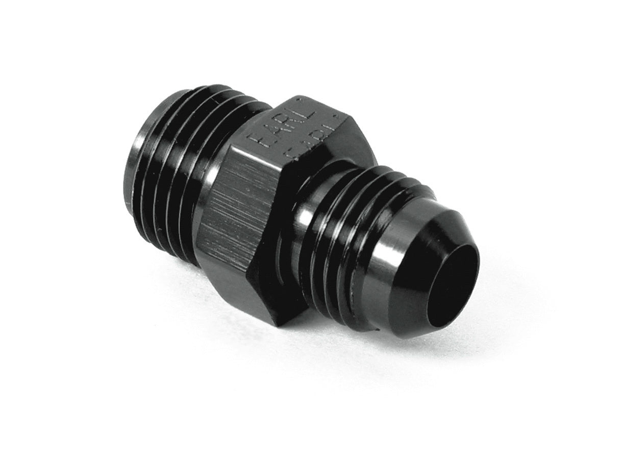 Fitting - Adapter - Straight - 5/8-18 in Male to 6 AN Male - Aluminum - Black Anodized - Each