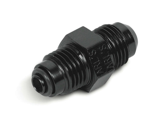Fitting - Adapter - Straight - 6 AN Male to 16 mm x 1.50 Male O-Ring - Aluminum - Black Anodized - Each