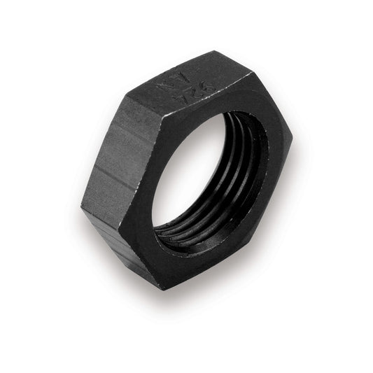 Bulkhead Fitting Nut - 10 AN - Aluminum - Black Anodized - Each
