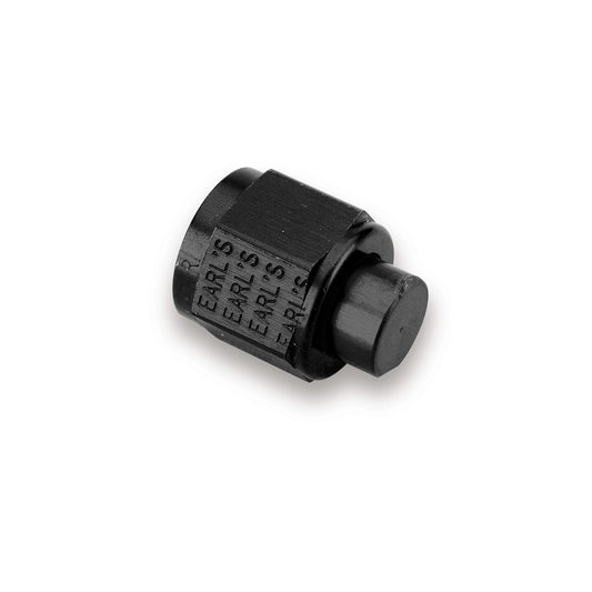 Fitting - Cap - 10 AN - Aluminum - Black Anodized - Each