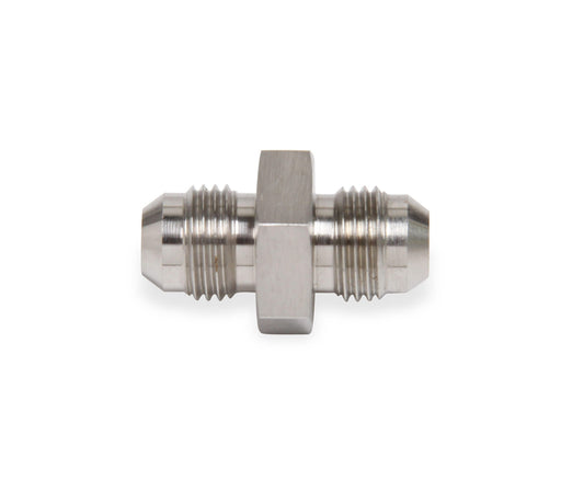 Fitting - Adapter - Straight - 6 AN Male to 6 AN Male - Stainless - Natural - Each