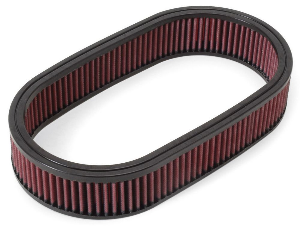 Air Filter Element - Oval - 13.5 in Length - 7 in Width - 2.5 in Tall - Reusable - Red - Each