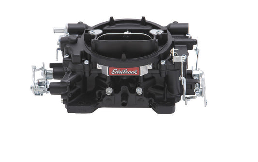 Carburetor - Performer - 4-Barrel - 600 CFM - Square Bore - Manual Choke - Mechanical Secondary - Single Inlet - Aluminum - Black Powder Coat - Each