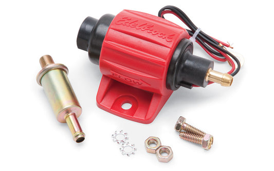 Fuel Pump - Micro In-Line - Electric - In-Line - 30 gph Free Flow - 1/8 in Female - 5/16 in Hose Barb Outlet - Filter - E85 / Gas - Each