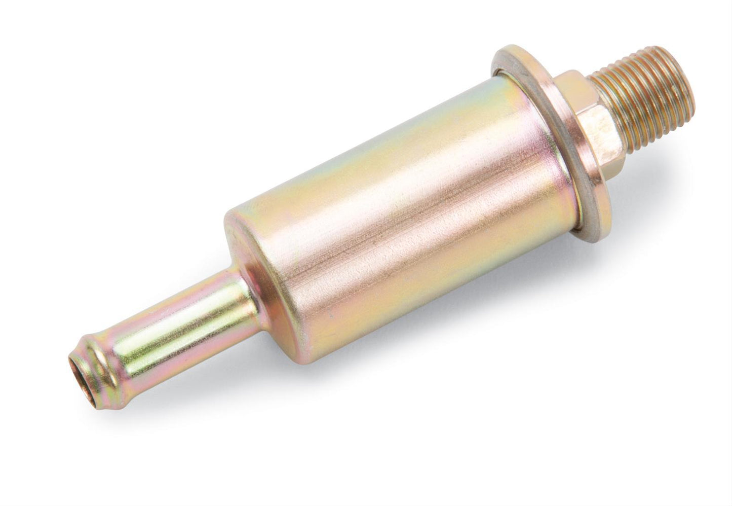 Fuel Filter - In-Line - 100 Micron - Stainless Element - 1/8 in NPT Male Inlet - 5/16 in Hose Barb Outlet - Steel - Zinc Oxide - Each