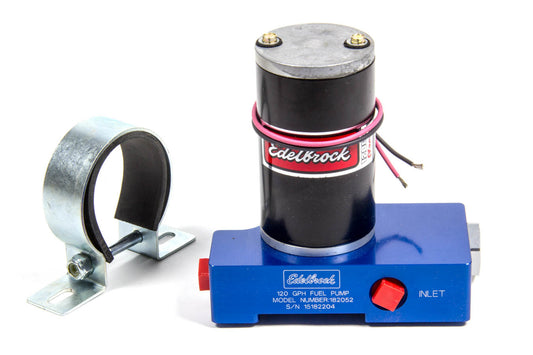 Fuel Pump - Quiet-Flo - Electric - 120 gph at 6.5 psi Preset - 3/8 in NPT Female Inlet / Outlet - Aluminum - Blue Anodized - Gas - Each