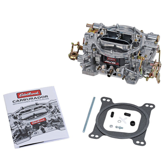 Carburetor - AVS2 Off-Road - 4-Barrel - 650 CFM - Square Bore - Manual Choke - Mechanical Secondary - Single Inlet - Aluminum - Tumble Polished - Each