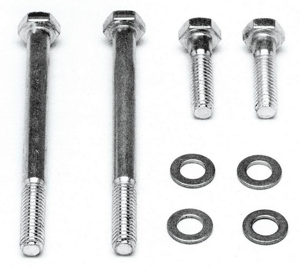 Carburetor Bolt Kit - 5/16-18 in Thread - 1.7 in / 4.4 in Long - Hex Head Nuts - Steel - Cadmium - Quadrajet - Kit