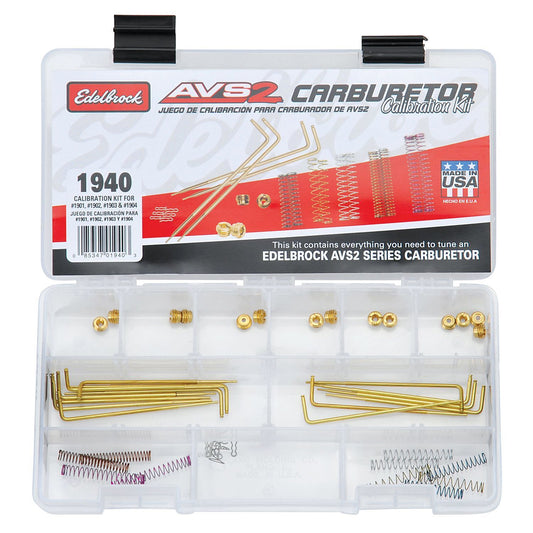 Carb Calibration Kit - Metering Rods / Metering Jets / Springs / Case - Edelbrock Performer Carburetors - Kit