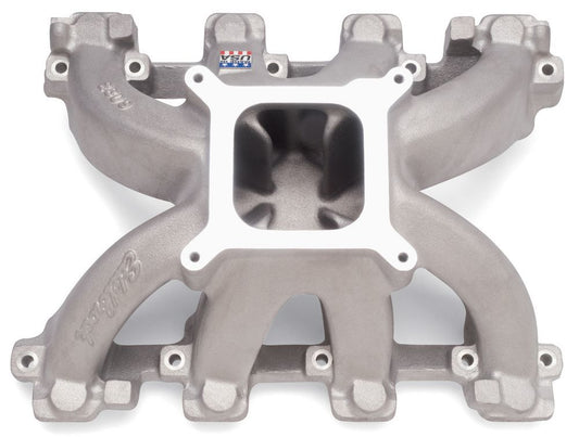 Intake Manifold - Super Victor LS1 - Square Bore - Single Plane - Aluminum - Natural - GM LS-Series - Each