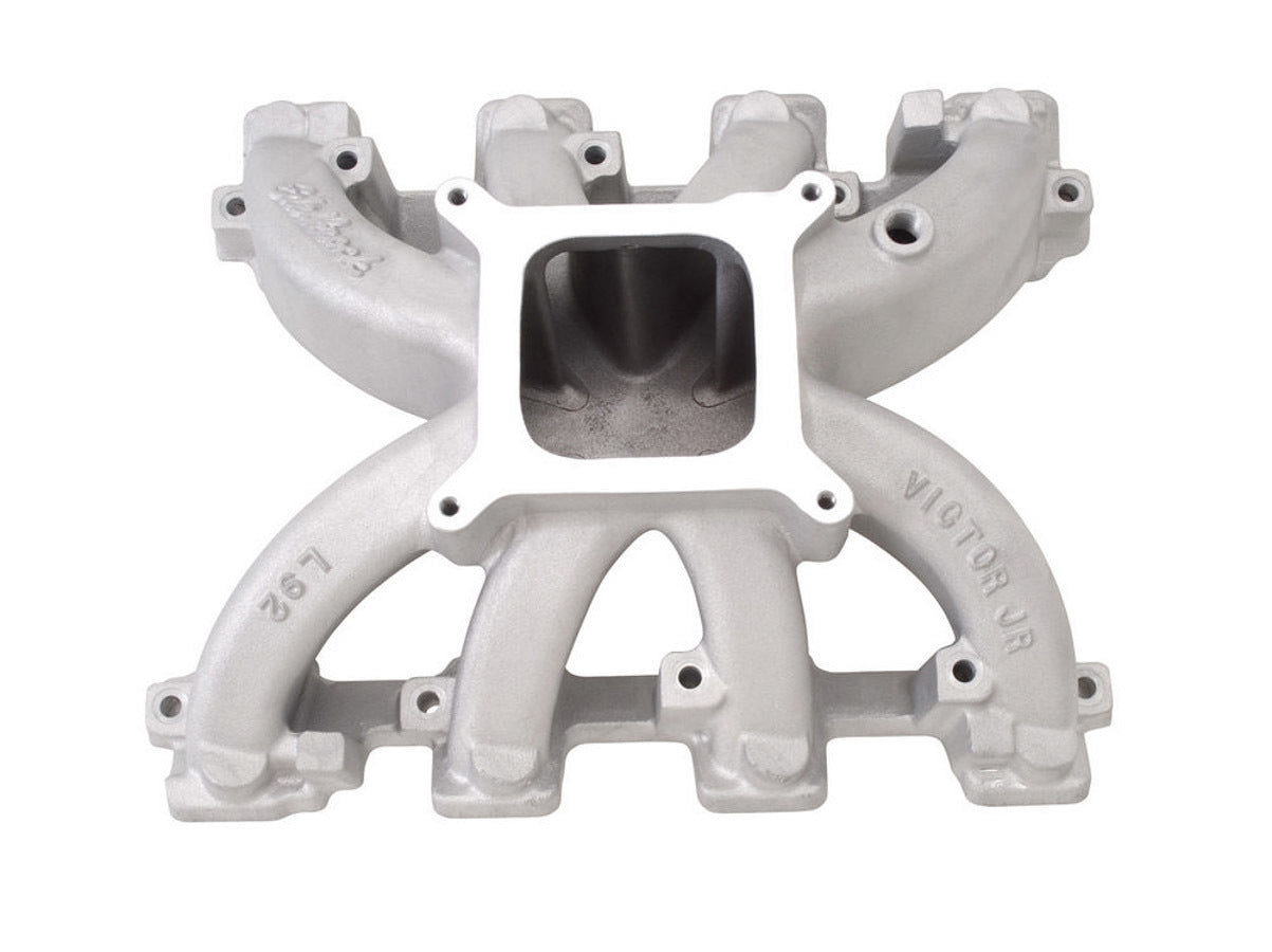 Intake Manifold - Victor JR. L76 / L92 / LS3 - Square Bore - Single Plane - Aluminum - Natural - GM LS-Series - Each