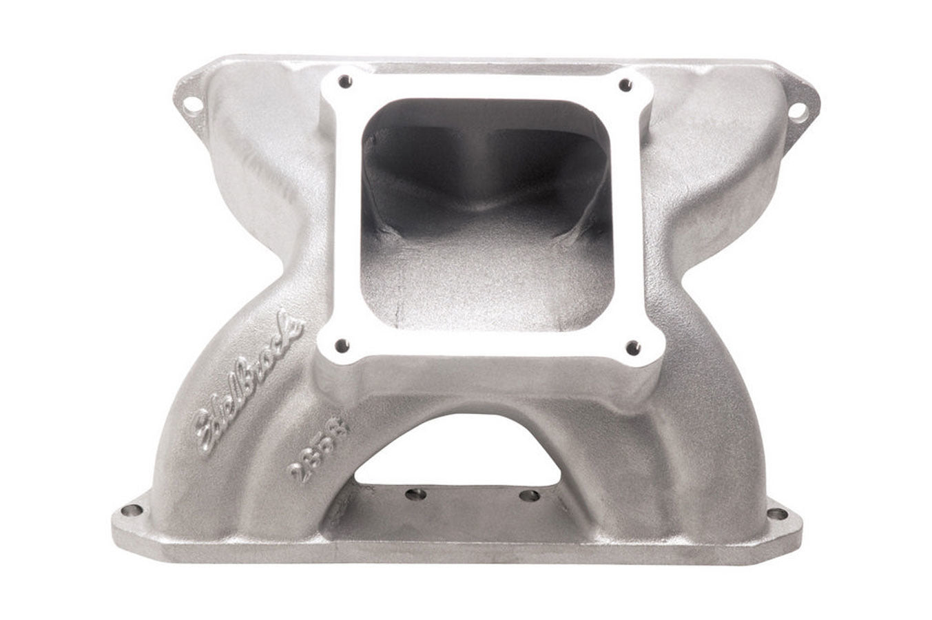 Intake Manifold - Victor Glidden 15-18 Degree Spider - Dominator Flange - Single Plane - Aluminum - Natural - Small Block Chevy - Each