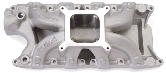 Intake Manifold - Victor JR. 302 - Square Bore - Single Plane - Aluminum - Natural - Small Block Ford - Each