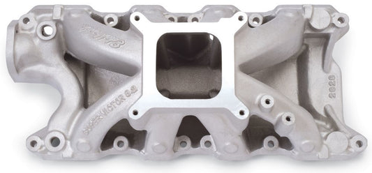 Intake Manifold - Super Victor - Square Bore - Single Plane - Aluminum - Natural - Small Block Ford - Each