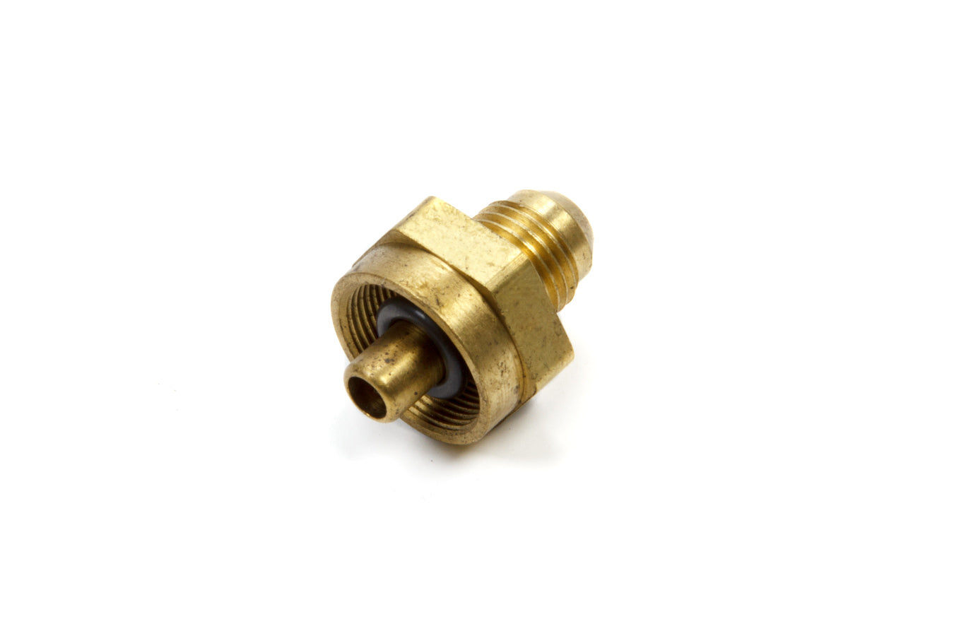 Fitting - Fuel Line Adapter - Straight - 6 AN Male to 9/32 in SAE Male Quick Disconnect - Brass - Edelbrock Pro-Flo Fuel Rails - Each