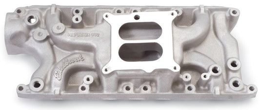 Intake Manifold - Performer 302 - Square Bore - Single Plane - Aluminum - Natural - Small Block Ford - Each