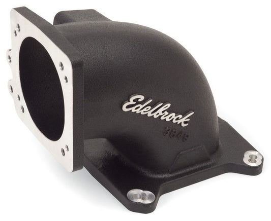 Intake Elbow - High Flow - 95 mm Max Throttle Body - Aluminum - Black Powder Coat - Square Bore - Each